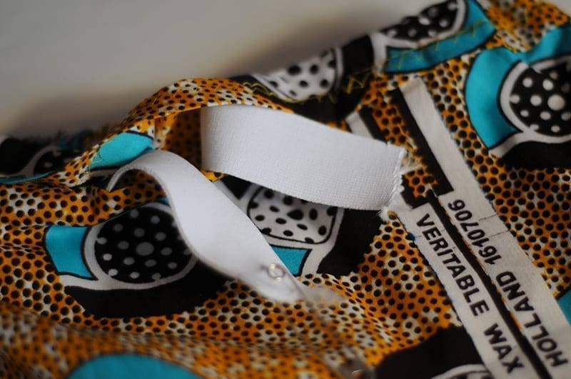 Tutoriel couture : créer une jupe à taille élastique en wax