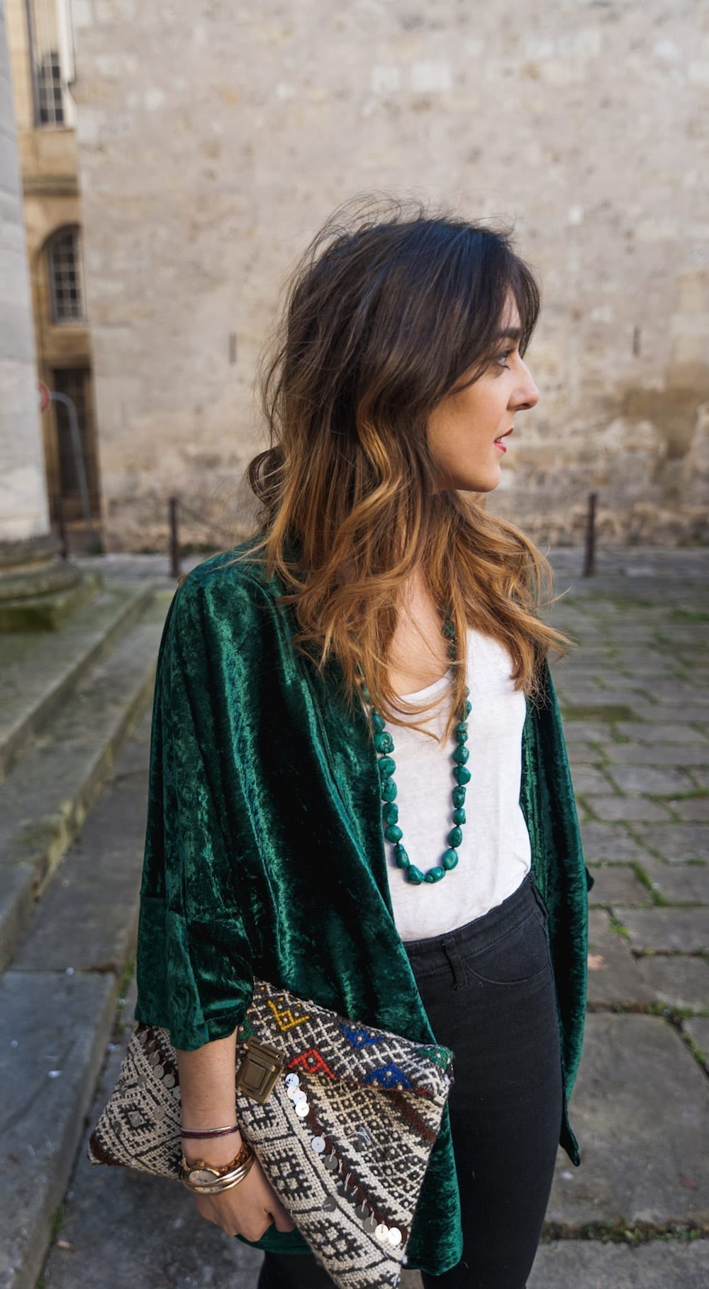 diy coudre kimono velours