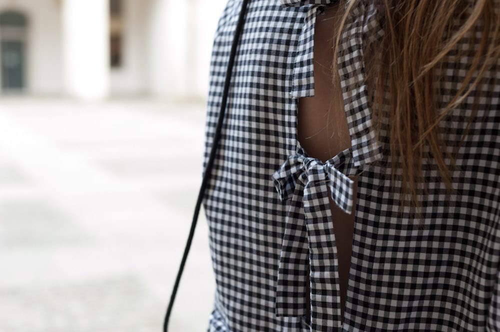 couture blouse vichy peplum