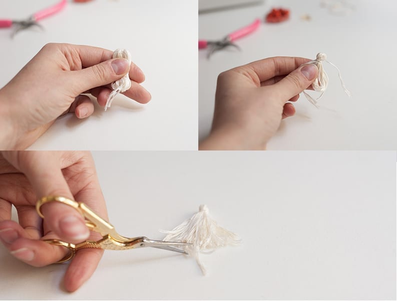 diy boucles d'oreilles pompons