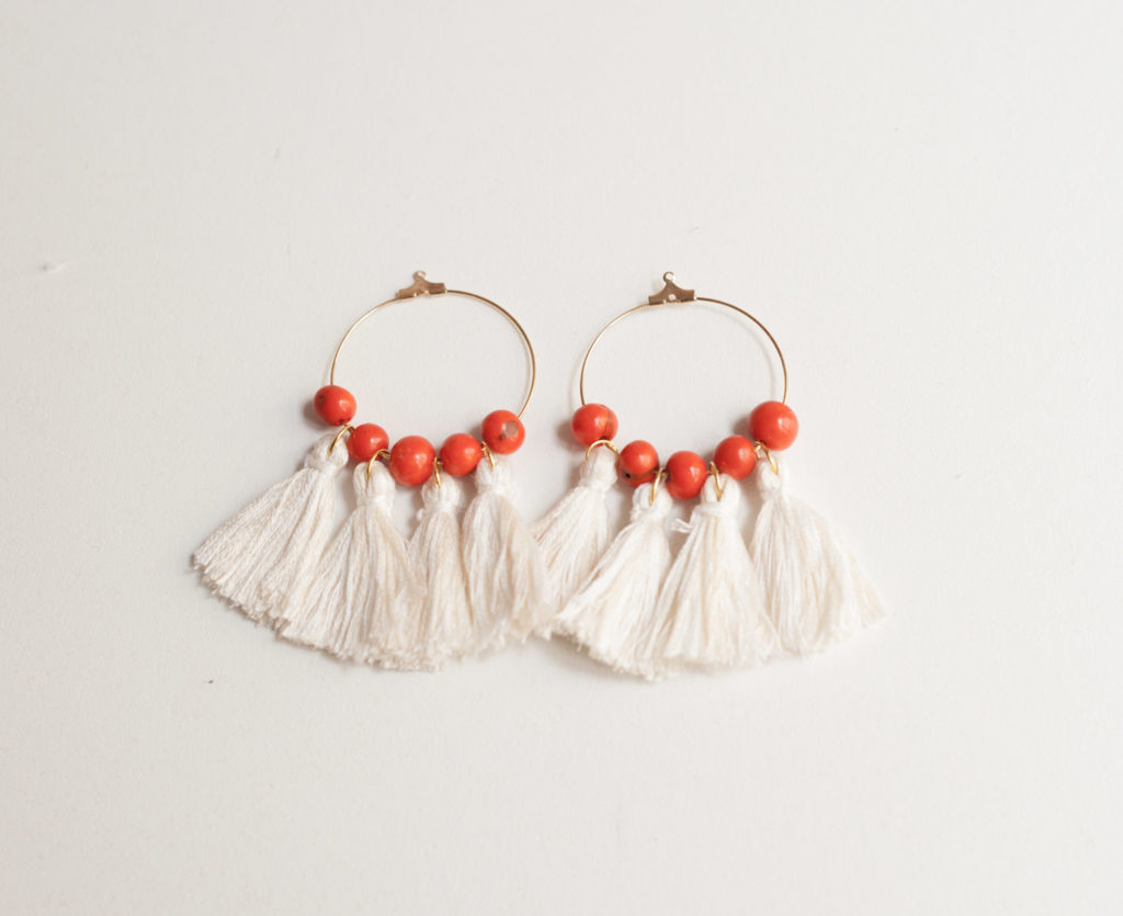 diy boucles d'oreilles pompons
