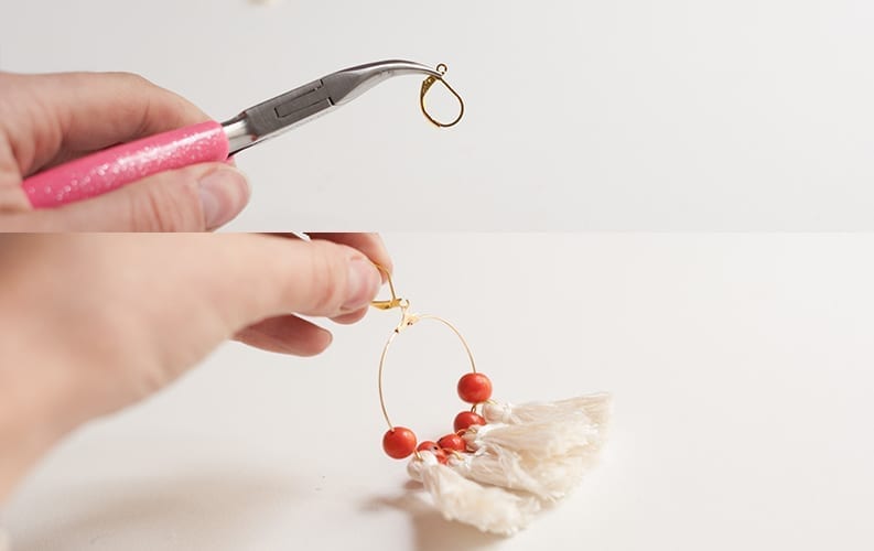 diy boucles d'oreilles pompons