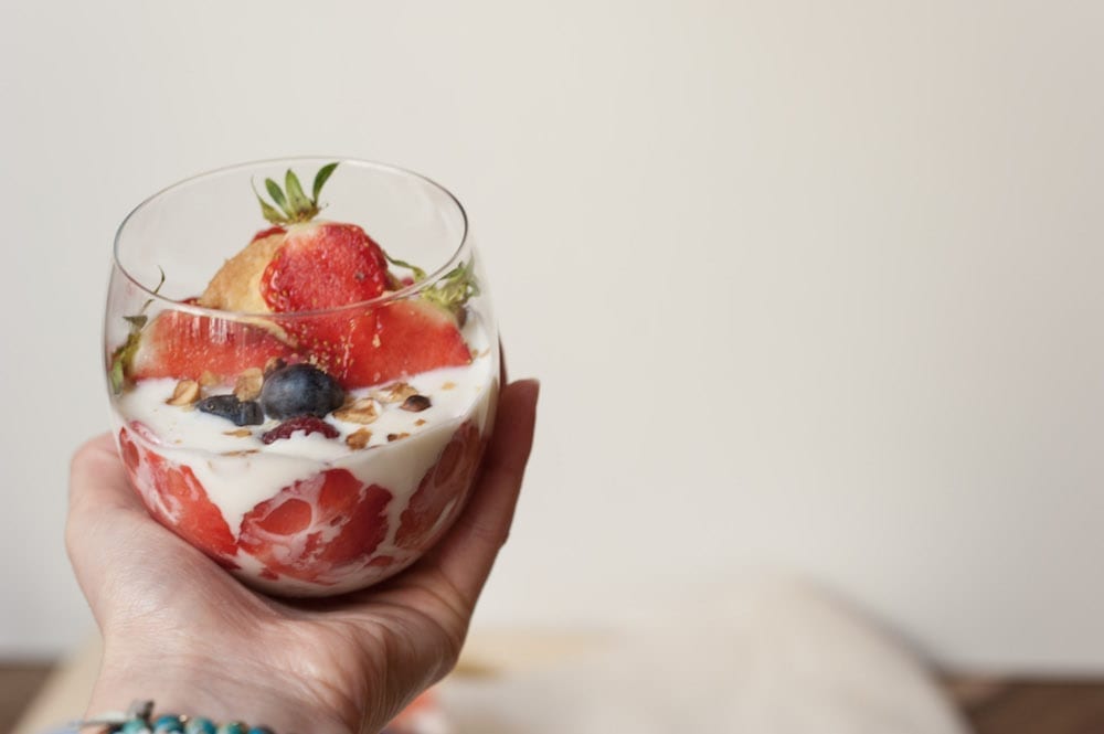 recette verrine yaourt à la grecque au lait de brebis